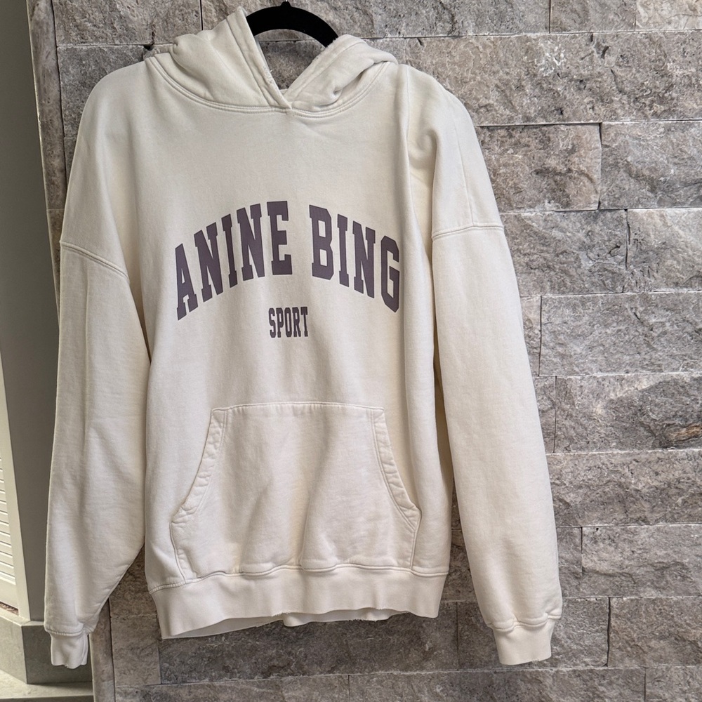Anine Bing Sport Off-White Hoodie